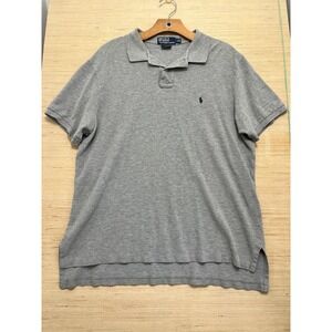 Polo Ralph Lauren Polo Shirt Mens XL Gray Custom Fit Classic Short Sleeve Casual